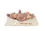 Muñecas Arias - Poupée reborn Greta rose de 40 cm avec une couverture - Pour enfant de 3 ans et plus - Produit en espagnol