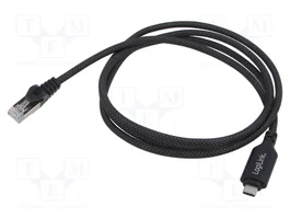 LOGILINK CU0410 Adaptateur réseau USB-C vers RJ45 USB 3.2 Gen 1, 1m, noir