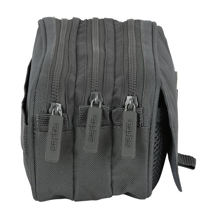 Safta Trousse Fourre-Tout Triple Gris