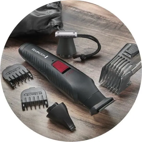 Remington G12 Graphite Series - Kit Multifonction Barbier 12 en 1 - Lames Auto-Affûtées - Autonomie 40 min - Recharge USB
