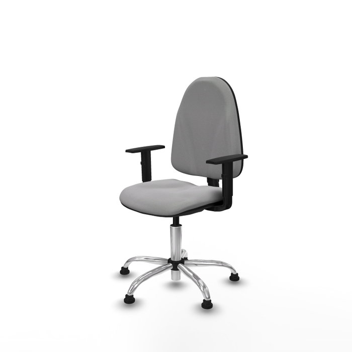 PIQUERAS Y CRESPO Chaise de bureau Algarra - Gris clair - Base chromée PIQUERAS Y CRESPO Chaise de bureau Algarra - Gris clair - Base chromée