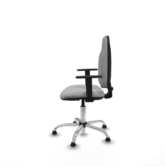PIQUERAS Y CRESPO Chaise de bureau Algarra - Gris clair - Base chromée PIQUERAS Y CRESPO Chaise de bureau Algarra - Gris clair - Base chromée