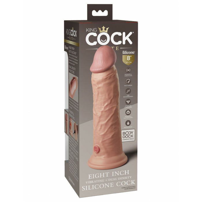 Gode réaliste Pipedream - King Cock Silicone Naturel