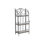 Étagère Home ESPRIT Noir Multicouleur Céramique Forge 3 Etagères 54 x 29 x 121 cm 58 x 31,5 x 117 cm