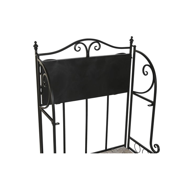 Étagère Home ESPRIT Noir Multicouleur Céramique Forge 3 Etagères 54 x 29 x 121 cm 58 x 31,5 x 117 cm