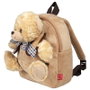 PERLETTI Mochila + Peluche Ours Belly 26cm, Sac à Dos avec Ours en Peluche, Dimensions 26x21x8 cm