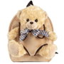 PERLETTI Mochila + Peluche Ours Belly 26cm, Sac à Dos avec Ours en Peluche, Dimensions 26x21x8 cm