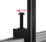 B-Tech Bras de Montage Universel System X - Interface VESA 400, Support jusqu'à 70 kg et 70", Fixation Paysage ou Portrait, Noir