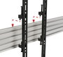 B-Tech Bras de Montage Universel System X - Interface VESA 400, Support jusqu'à 70 kg et 70", Fixation Paysage ou Portrait, Noir