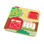 Mattel - Jeu en bois animaux coucou-caché 20 x 20 x 1,91 cm - Jeu d'éveil pour enfants dès 18 mois