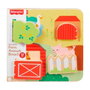 Fisher-Price Plateau d'activités en bois Animaux de la ferme