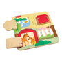 Fisher-Price Plateau d'activités en bois Animaux de la ferme