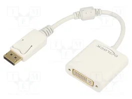 DELOCK Adaptateur DisplayPort vers DVI-I (24+5) blanc