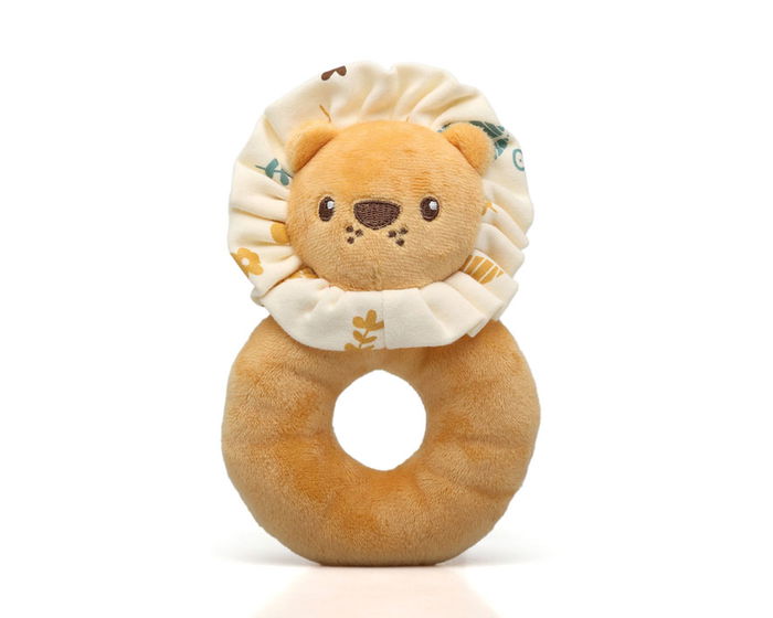 KioKids Hochet de Peluche Lion Sonore Jouet de Développement Sensoriel pour Bébé Dès la Naissance - Orange KioKids Hochet de Peluche Lion Sonore Jouet de Développement Sensoriel pour Bébé Dès la Naissance - Orange