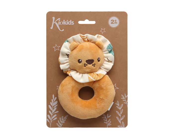 KioKids Hochet de Peluche Lion Sonore Jouet de Développement Sensoriel pour Bébé Dès la Naissance - Orange KioKids Hochet de Peluche Lion Sonore Jouet de Développement Sensoriel pour Bébé Dès la Naissance - Orange