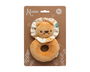 KioKids Hochet de Peluche Lion Sonore Jouet de Développement Sensoriel pour Bébé Dès la Naissance - Orange
