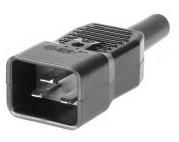 MicroConnect Adaptateur d'alimentation IEC Prise C20