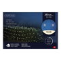 Lumineo Filet de lumières LED blanc chaud, 2 x 2 m, câble noir