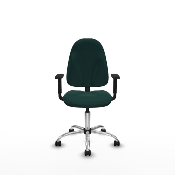 PIQUERAS Y CRESPO Chaise de bureau Algarra, similicuir vert bouteille, accoudoirs 1D PIQUERAS Y CRESPO Chaise de bureau Algarra, similicuir vert bouteille, accoudoirs 1D