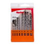 Fischer Jeu de 8 forets de percussion 3/4/5/6/7/8/9/10 mm - Pointe carbure pour béton, maçonnerie, pierre