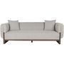 Canapé Home ESPRIT Marron Beige Scandi 220 x 95 x 77 cm