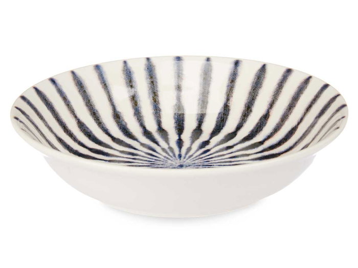 Vessia Assiette Creuse Porcelaine 21,6 cm Rayure Bleue (Set de 24) Vessia Assiette Creuse Porcelaine 21,6 cm Rayure Bleue (Set de 24)
