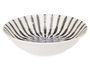 Vessia Assiette Creuse Porcelaine 21,6 cm Rayure Bleue (Set de 24)