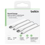 Belkin Pack de 2 câbles BoostCharge USB-C vers USB-A, 1m, blanc