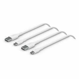 Belkin Pack de 2 câbles BoostCharge USB-C vers USB-A 1 m Blanc