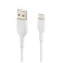 Belkin CAB001BT1MWH2PK Lot de 2 Câbles USB-C vers USB-A BoostCharge 1m Blanc