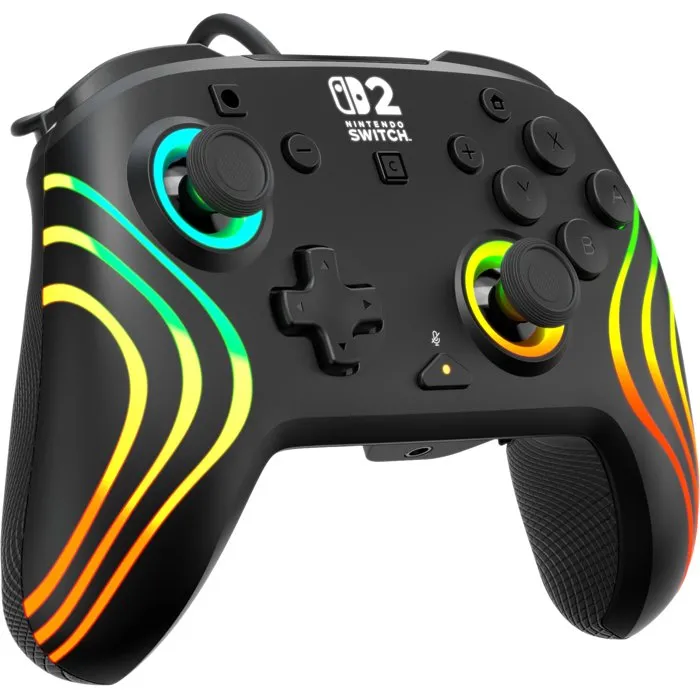 Turtle Beach Afterglow Wave - Manette Gaming Filaire RGB - Nintendo Switch 2 - Noir Turtle Beach Afterglow Wave - Manette Gaming Filaire RGB - Nintendo Switch 2 - Noir