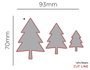 Misskuty Lot de 3 emporte-pièces fins ZAG Noël sapins