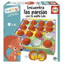 Educa - Jeu de mémoire 'Trouve les paires' avec La Ardilla Lolo - Version espagnol et anglais - Jeu éducatif pour enfants 2 à 4 ans