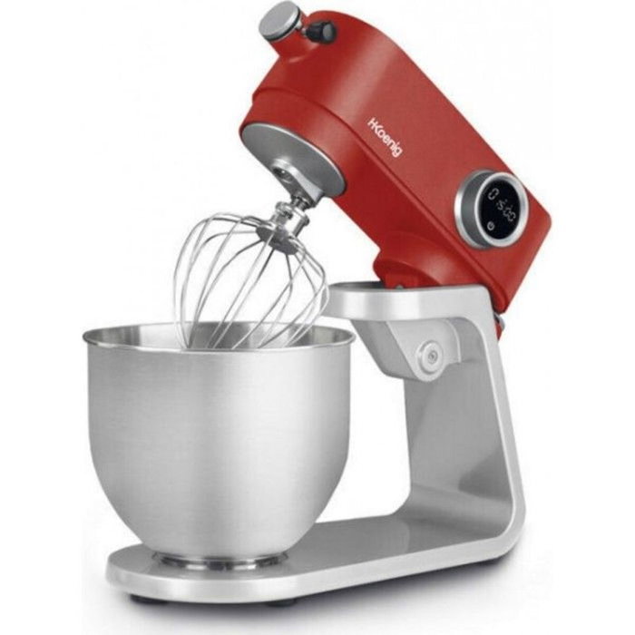 Hkoenig Robot pâtissier KM124 Rouge mat et argent Hkoenig Robot pâtissier KM124 Rouge mat et argent