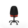PIQUERAS Y CRESPO Chaise de bureau Algarra, Tissu orange foncé, Sans accoudoirs