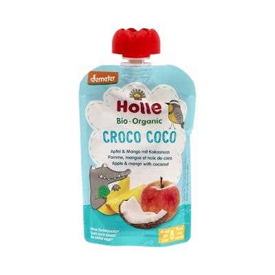 Holle Smoothie Croco Coco Pomme-Coco-Mangue 8Mois 100g Holle Smoothie Croco Coco Pomme-Coco-Mangue 8Mois 100g