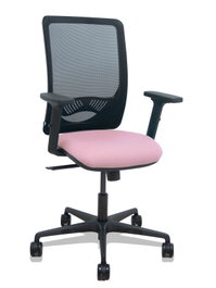 PIQUERAS Y CRESPO Chaise Zulema Synchro Rose et Noir