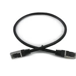 Lineaire Câble RJ45 PCC6FNA5 Catégorie 6 Blindé F/UTP Noir 0,5 mètres pour réseau Ethernet
