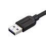 Startechcom USB3AU1MRS Câble Micro USB 3.0 à USB A, 1 m, acodé à droite, transfert jusqu'à 5 Gbps