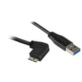 Startech Câble USB A vers Micro USB 3.0 coudé à droite, 1 m, Noir