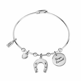 La Petite Story Bracelet Bangle Gris avec Charms Fer à Cheval LPS05ARR39