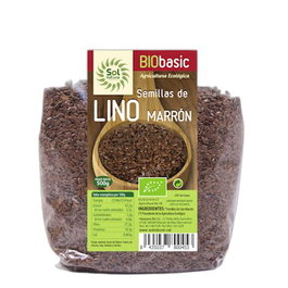 SOLNATURAL Graines de lin brunes BIO 500 g