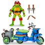 Famosa - Figurine Tortues Ninja avec Véhicule (Moto Sidecar ou Moto de Bataille) 33x19 cm - Modèles assortis - Plastique - Turtle Power