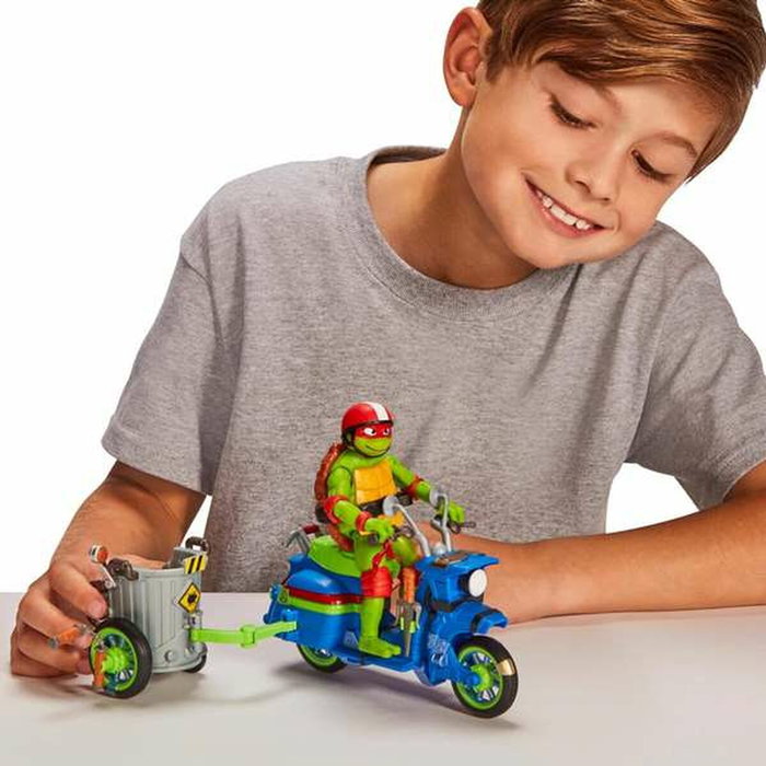 Famosa Tortues Ninja avec Véhicule (Moto Sidecar ou Moto de Bataille)