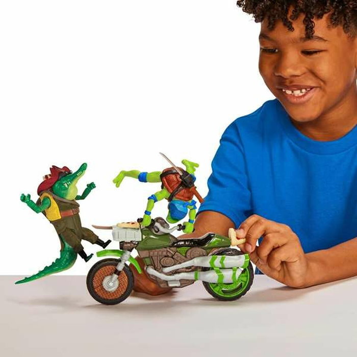 Famosa Tortues Ninja avec Véhicule (Moto Sidecar ou Moto de Bataille)