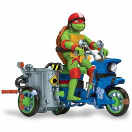 Famosa Tortues Ninja avec Véhicule (Moto Sidecar ou Moto de Bataille)