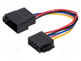 4CARMEDIA Connecteur automobile ISO socle et ISO prise 5 broches