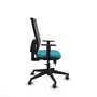 Piqueras y Crespo Chaise de Bureau Horna Turquoise et Gris