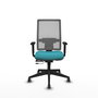 Piqueras y Crespo Chaise de Bureau Horna Turquoise et Gris