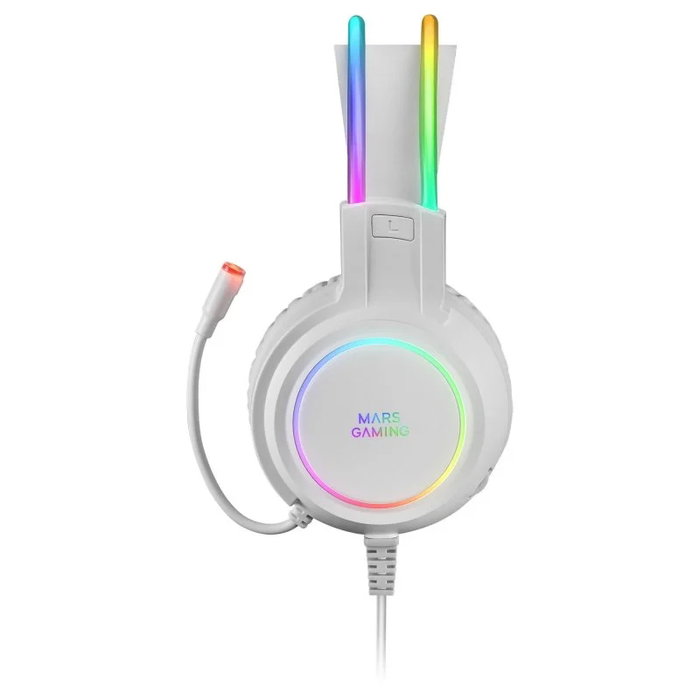 Mars Gaming MHRGBW Casque Gaming RGB Filaire Jack 3.5mm USB PC PS4 PS5 Xbox
